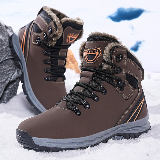 Winter Schneestiefel in Übergröße mit Fleece-Futter und TPR-Sohle | Ideal für den Winter
