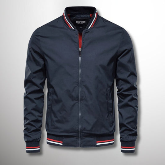 Herren Leichte Wasserabweisende Jacke mit Reißverschluss Ideal für Frühling und Herbst