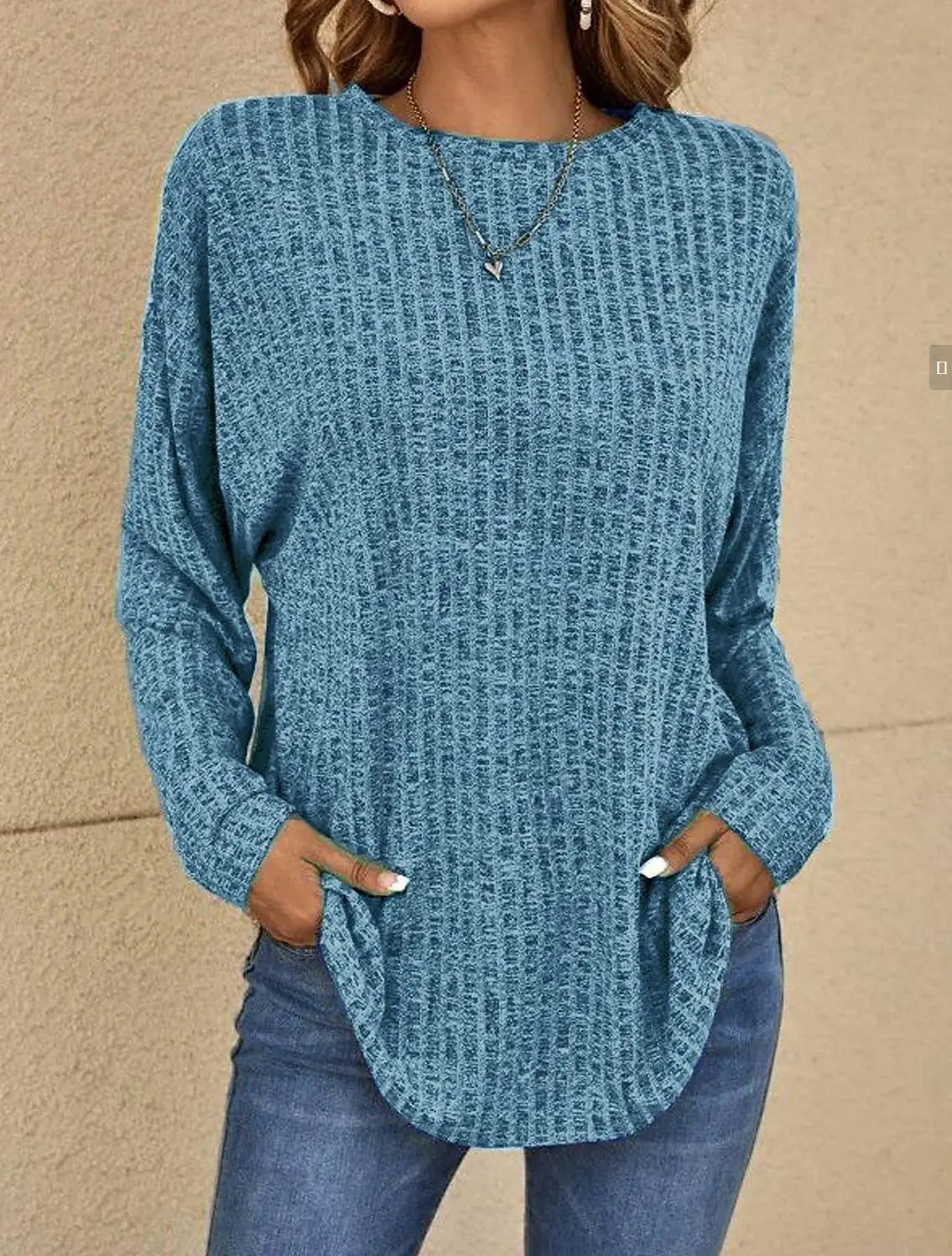 Gestrickte Bluse für Damen | Ideal für Frühling und Herbst
