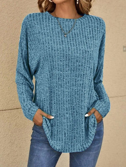 Gestrickte Bluse für Damen | Ideal für Frühling und Herbst