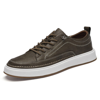 Herren Slip-On Sneaker aus echtem Leder | Ideal für alle Jahreszeiten