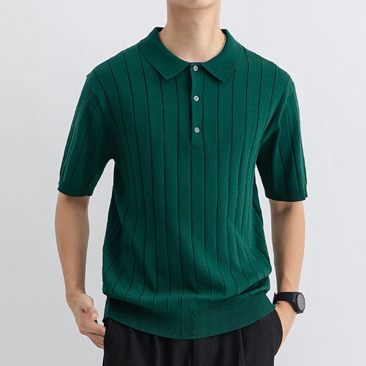 Atmungsaktiver Herren Strickpullover mit Kurzen Ärmeln | Ideal für den Sommer