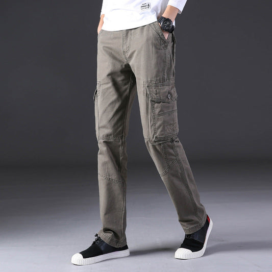 Herren Gerade-Hose mit Mehreren Taschen Arbeits-Hose I Ideal für Alle Jahreszeiten