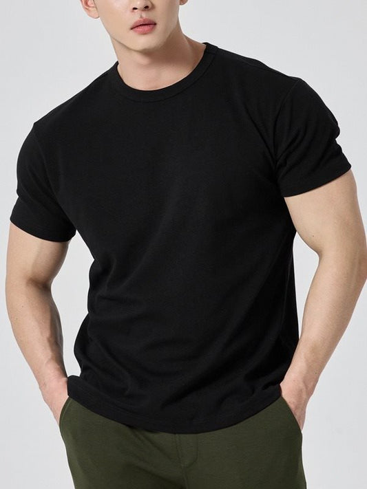 Herren Sportliches Rundhals Kurzarm T-Shirt – Ideal für den Sommer