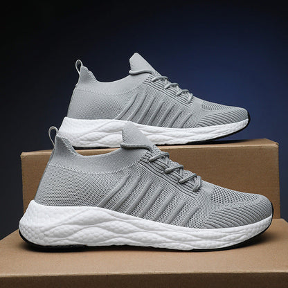 Atmungsaktive Mid-Top Mesh-Sneaker mit Plateausohle | Ideal für alle Jahreszeiten