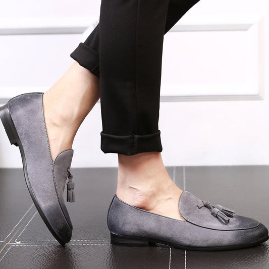 Schafwollgefütterte Mid-Top Leder Pea Schuhe | Ideal für Frühling und Herbst