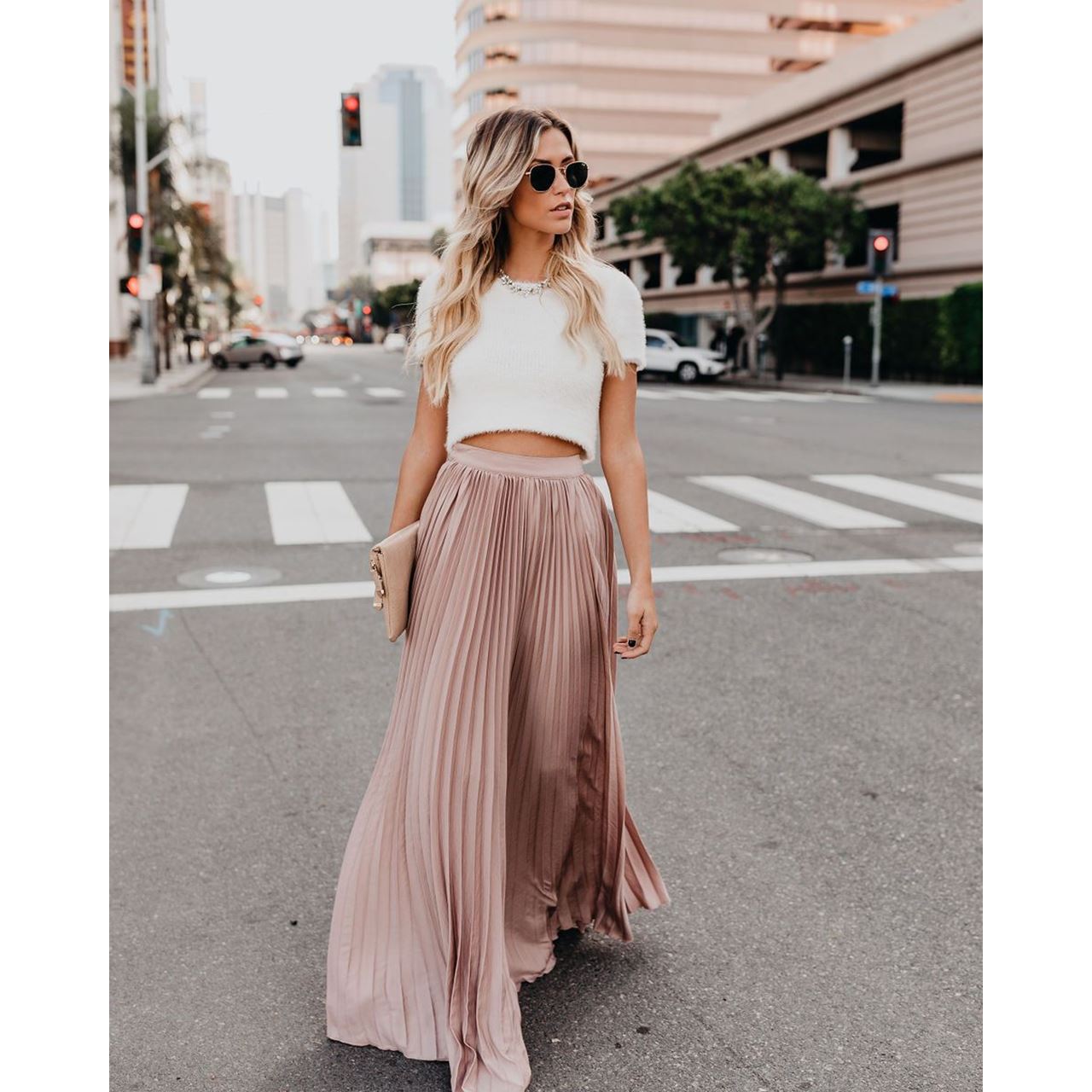 Fließender langer Rock mit eleganter Silhouette | Ideal für Frühling und Sommer
