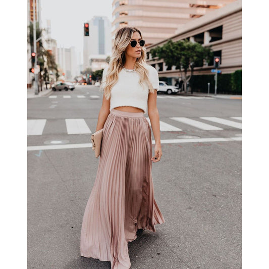 Fließender langer Rock mit eleganter Silhouette | Ideal für Frühling und Sommer