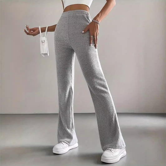 Rippstrick Bootcut Hose | Ideal für den Herbst