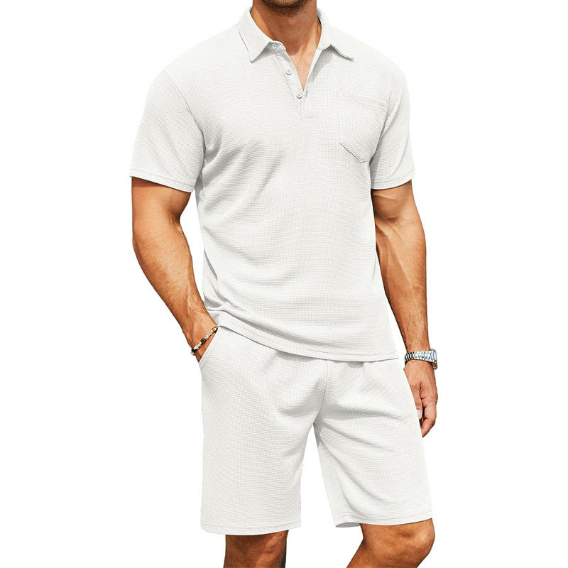 Herren Slim-Fit Polo-Shirt mit Reverskragen Ideal für den Sommer