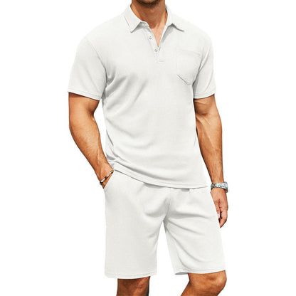 Herren Slim-Fit Polo-Shirt mit Reverskragen Ideal für den Sommer