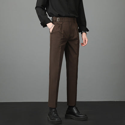 Herren Slim Fit Gerade Anzughose | Ideal für den Herbst