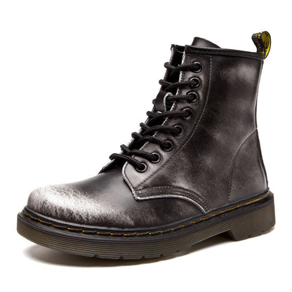 Leder Martin Stiefel mit Strapazierfähiger Sohle | Ideal für Herbst und Winter