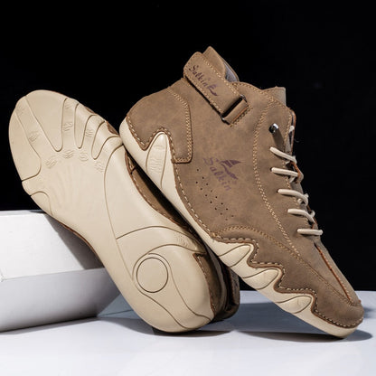 Herren Orthopädische Lederschuhe mit Rutschfester Sohle | Ideal für alle Jahreszeiten