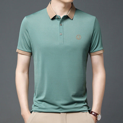 Einfarbiges Kurzarm Polo Shirt – Ideal für den Sommer