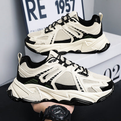 Herren Mesh Laufschuhe in Übergröße mit dicker Sohle | Ideal für den Frühling