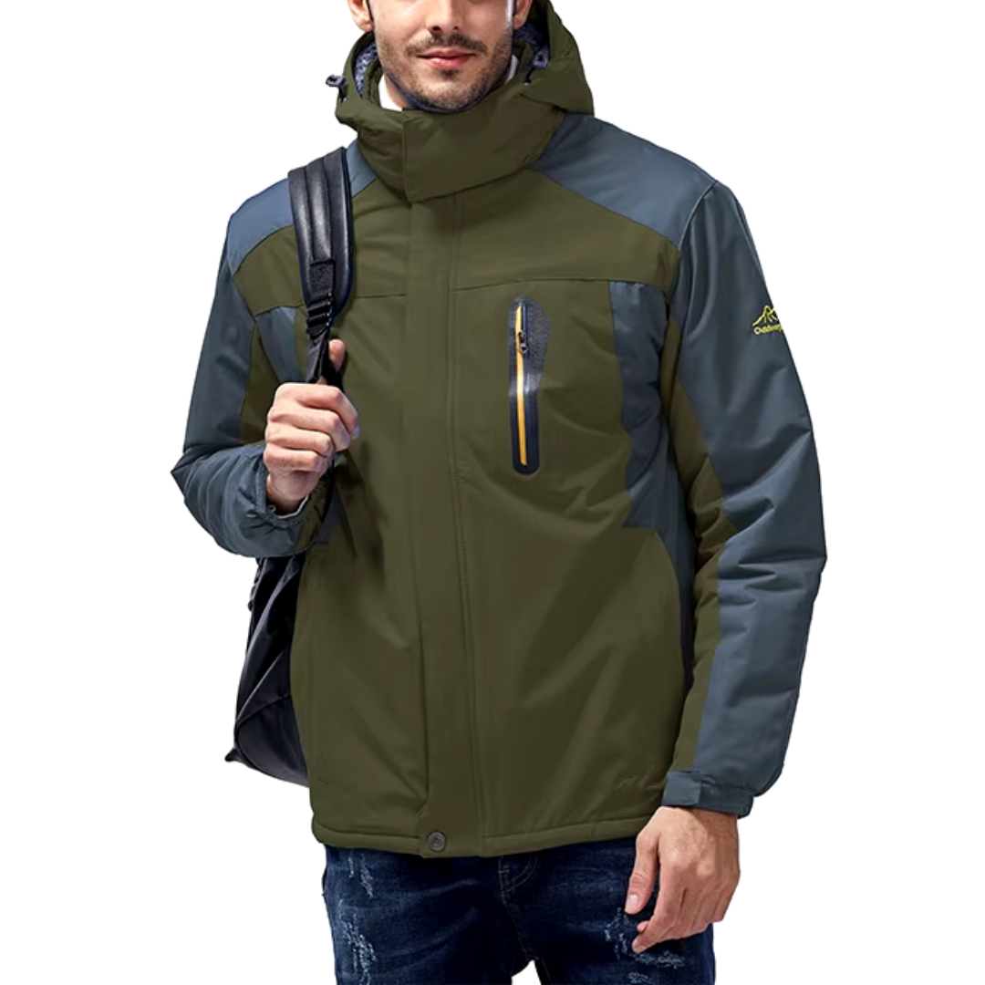 Herren Isolierte Winddichte Winterjacke mit Wasserabweisendem Stoff | Ideal Für Den Winter