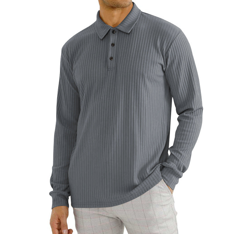 Herren Langarm T-Shirt aus Baumwollgemisch – Ideal für Frühling und Herbst