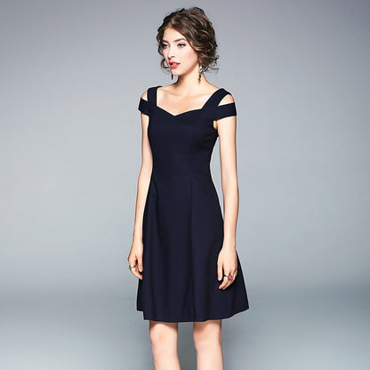 Schulterfreies Minikleid aus Baumwollmischung | Ideal für den Sommer