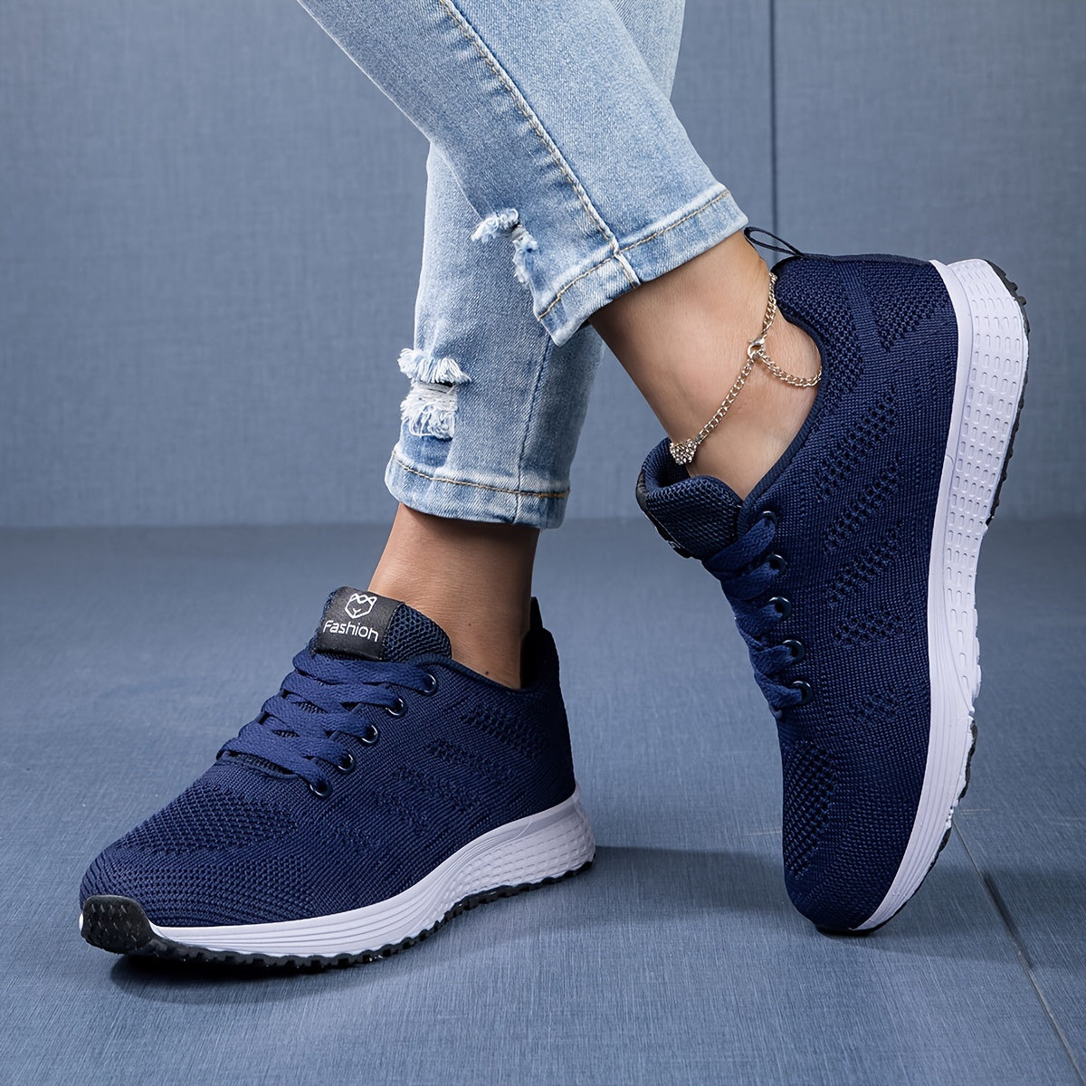 Leichte Atmungsaktive Strick-Sneaker mit Gepolsterter Sohle | Ideal für Frühling und Sommer