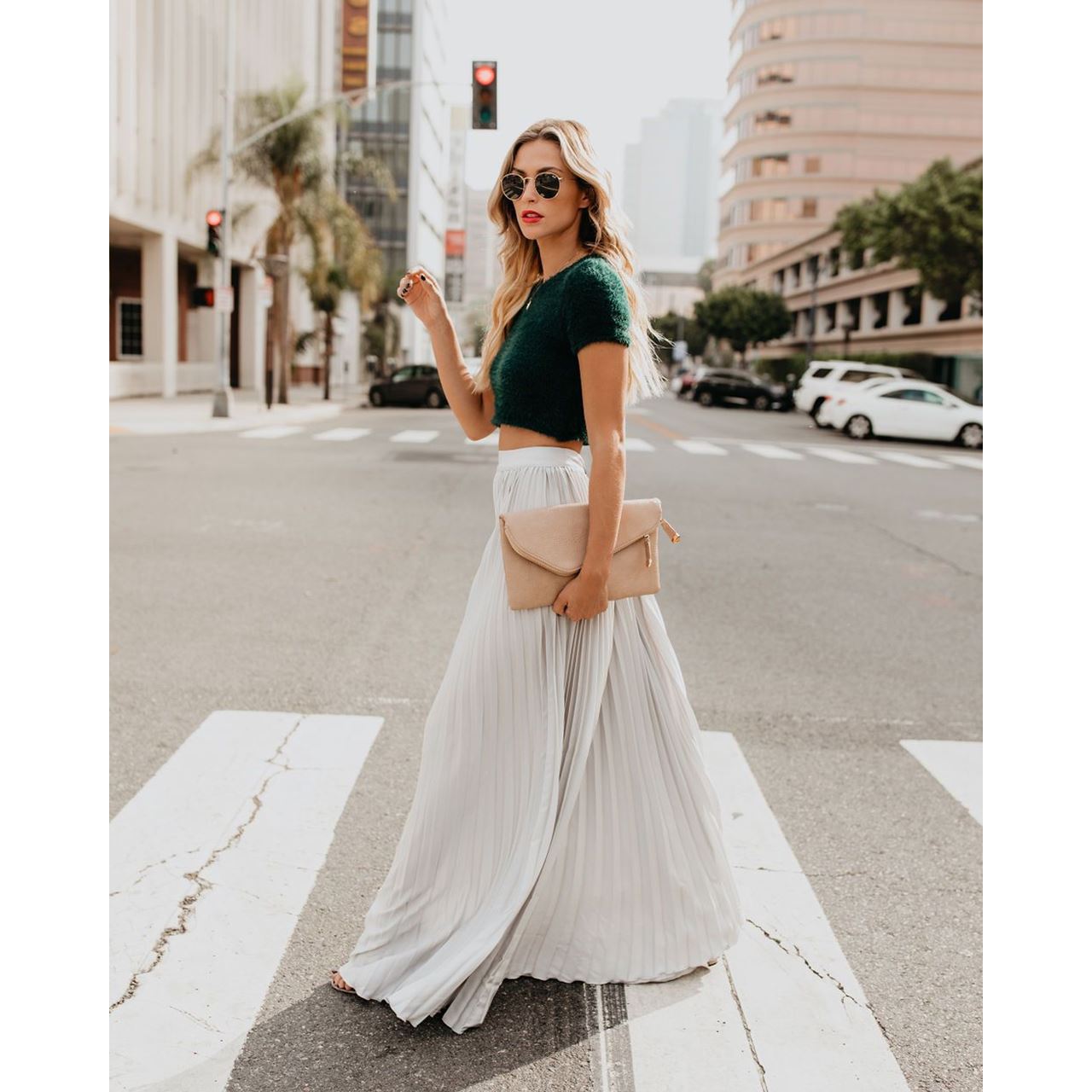 Fließender langer Rock mit eleganter Silhouette | Ideal für Frühling und Sommer