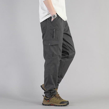 Herren Locker Geschnittene Latzhose mit Geradem Bein und Mehreren Taschen I Ideal für alle Jahreszeiten