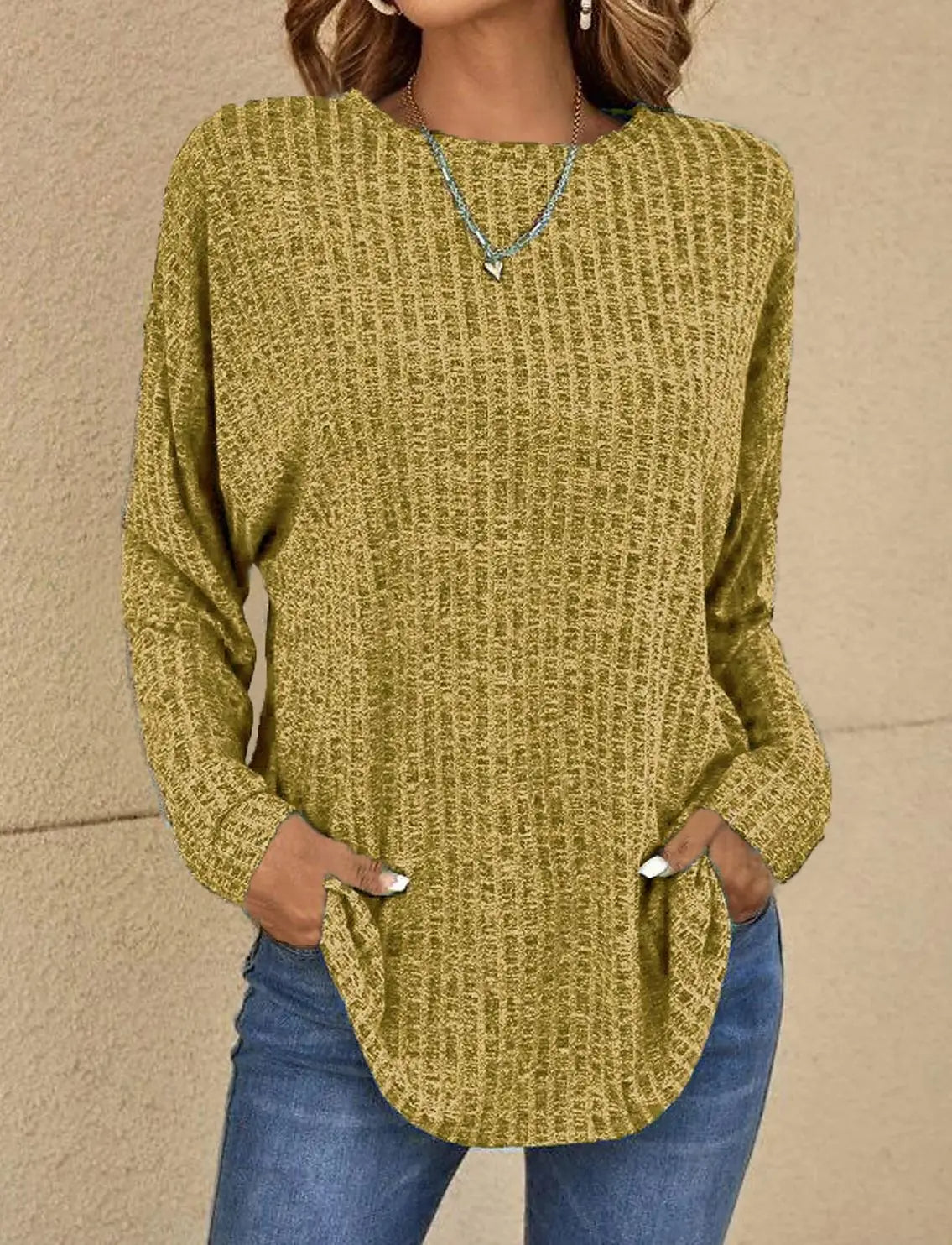 Gestrickte Bluse für Damen | Ideal für Frühling und Herbst