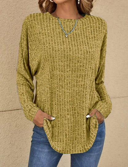 Gestrickte Bluse für Damen | Ideal für Frühling und Herbst