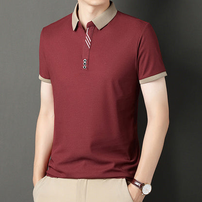 Herren Leichtes Kurzarm-Pullover-T-Shirt Ideal für den Sommer