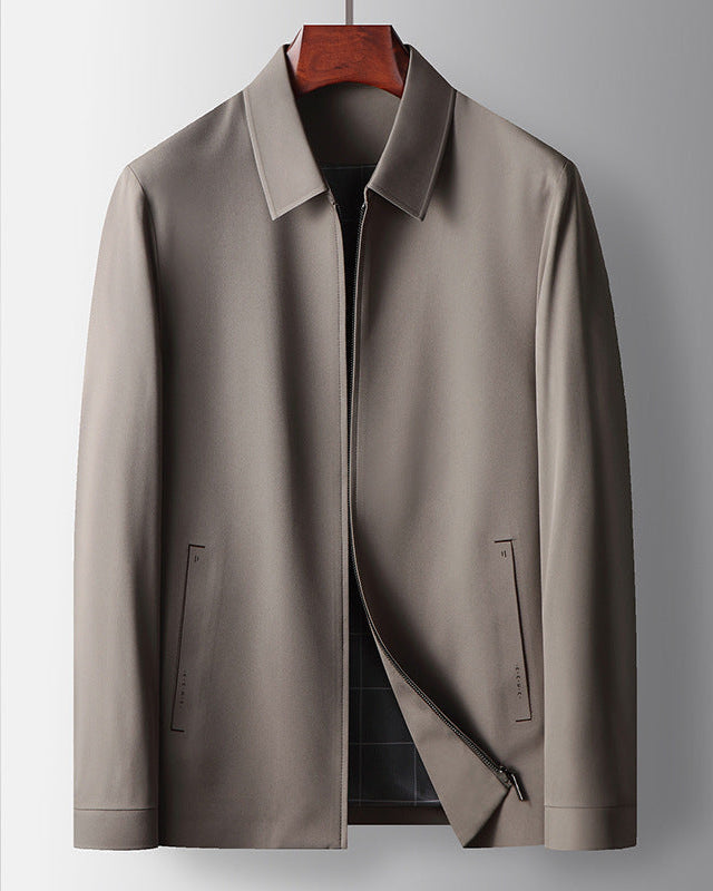 Herren Langarm-Polyesterjacke | Ideal für Frühling und Herbst