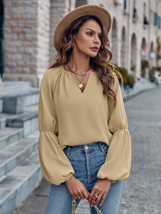 Damen Pullover mit V-Ausschnitt in Unifarbe und Lockerem Schnitt | Ideal für Frühling und Herbst