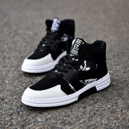 Tarnmuster Mid-Top Sneaker mit Gummisohle | Ideal für alle Jahreszeiten