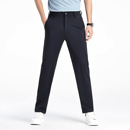 Herren Elastische Eis-Seide Hosen Ideal für den Frühling
