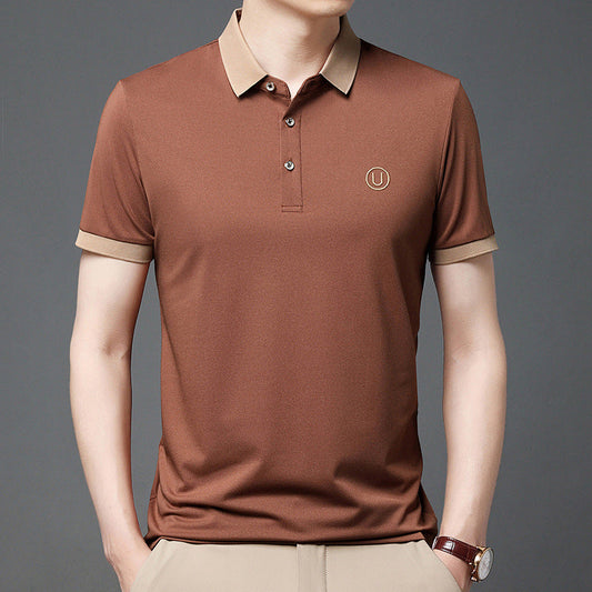 Einfarbiges Kurzarm Polo Shirt – Ideal für den Sommer