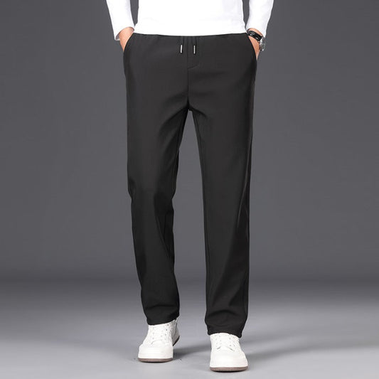 Herren Fleecegefütterte Business-Hose mit Geradem Schnitt | Ideal für den Winter