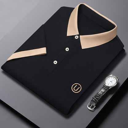 Einfarbiges Kurzarm Polo Shirt – Ideal für den Sommer