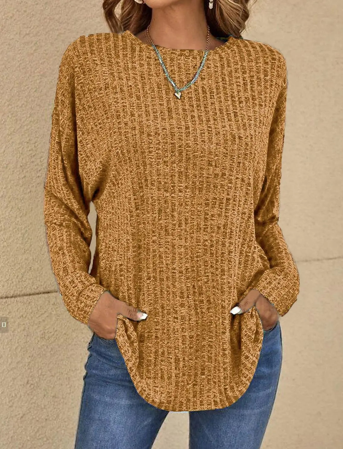 Gestrickte Bluse für Damen | Ideal für Frühling und Herbst