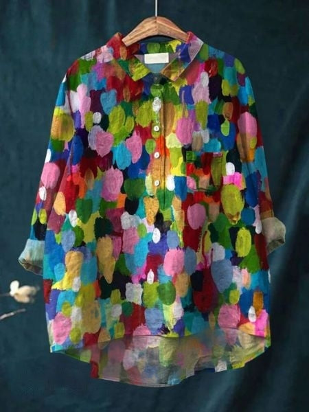 Bluse mit Blumenmuster aus leichtem Stoff | Ideal für Frühling und Sommer