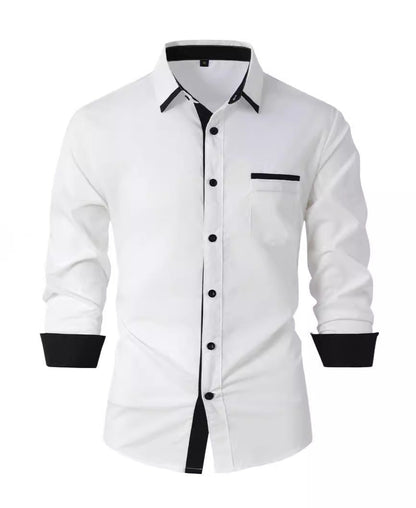 Baumwollhemd mit Streifen und Slim Fit | Ideal für Frühling und Herbst