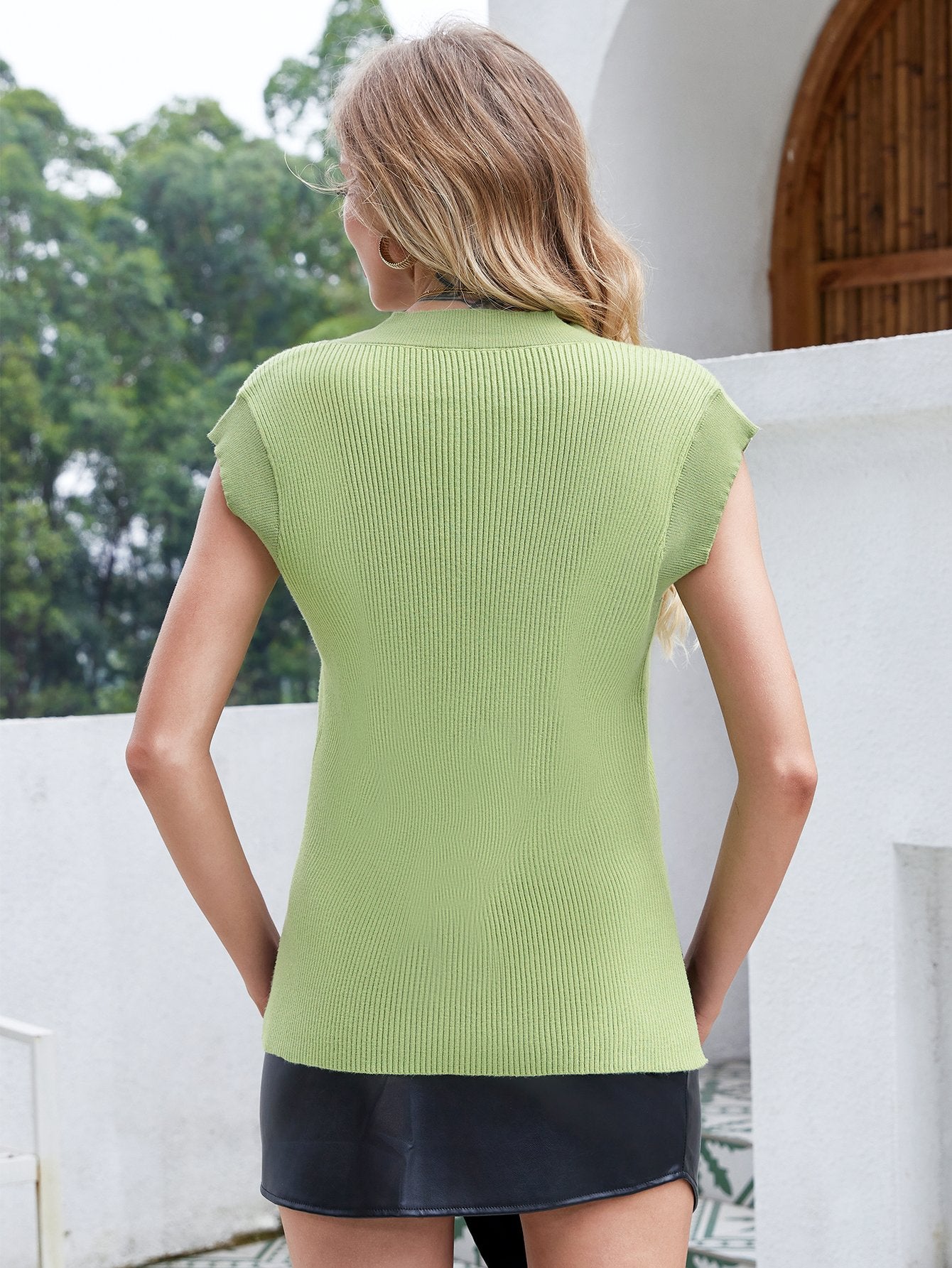 Damen V-Ausschnitt Kurzarm-Shirt | Ideal für den Frühling