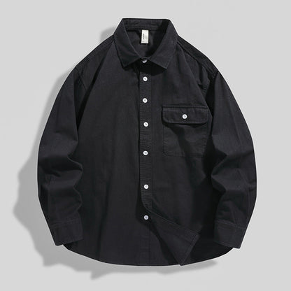Herren Baumwoll-Loser Schnitt Hemdjacke | Ideal für Alle Jahreszeiten