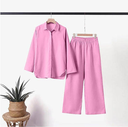 Langarm-Shirt und weite Hose Set | Ideal für Frühling und Sommer