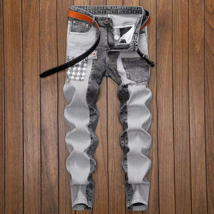 Herren Slim Fit Skinny Elastische Verkürzte Jeans I Ideal für Frühling und Sommer