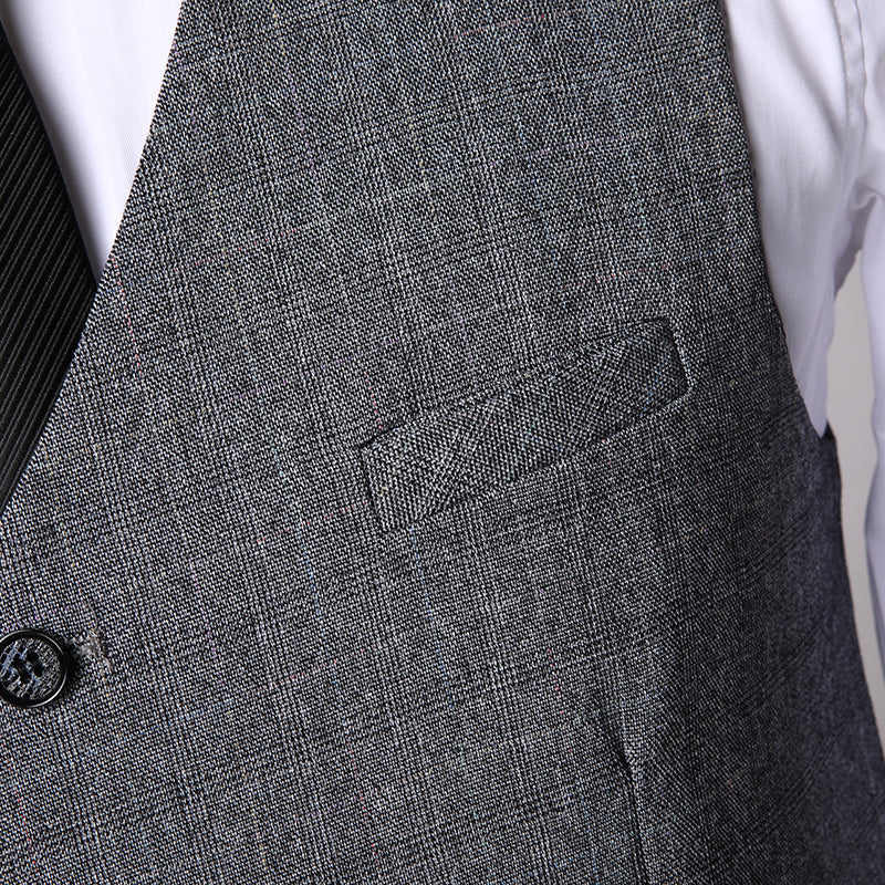 Dreiteiliger Business-Anzug mit Blazer, Weste und Hose | Ideal für Frühling und Herbst