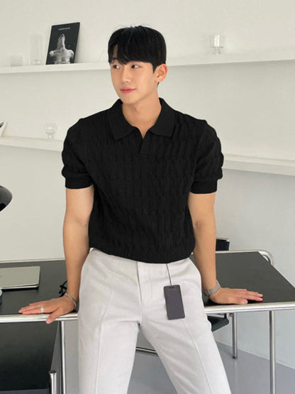 Kurzärmliges Poloshirt mit Reißverschlussdetail | Ideal für den Sommer