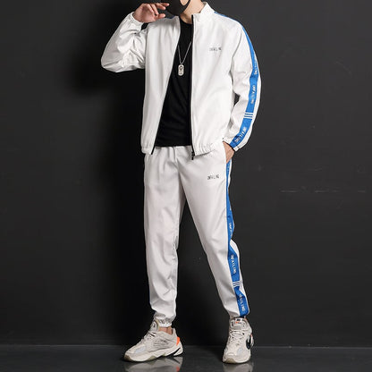 Herren Zweiteiliges Sportset mit Langarm Ideal für Frühling und Herbst