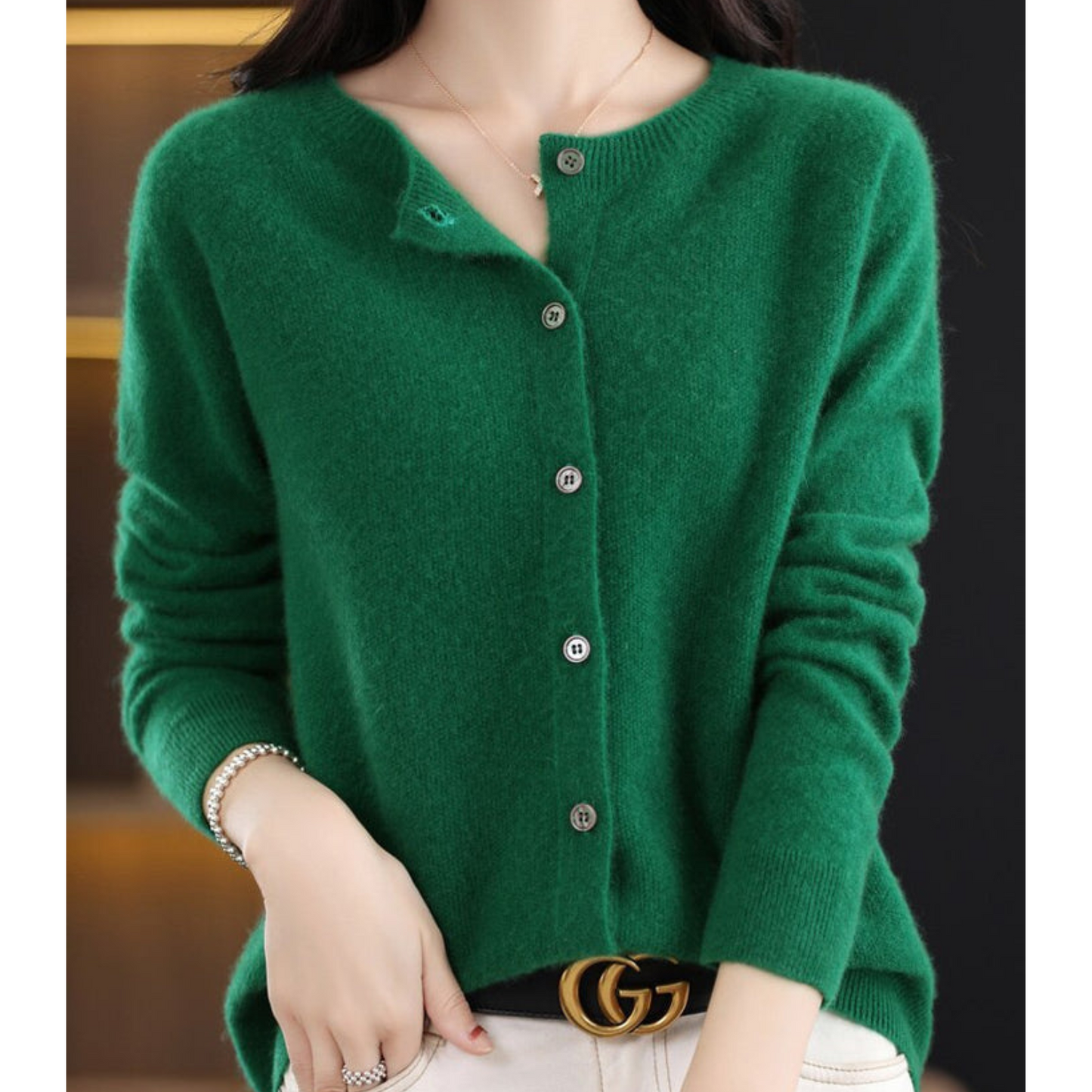 Weicher Strick O-Hals Cardigan | Ideal für Herbst und Winter