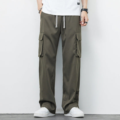 Herren Plus-Size Lockere Gerade-Hose Arbeitslatzhose I Ideal für Sommer