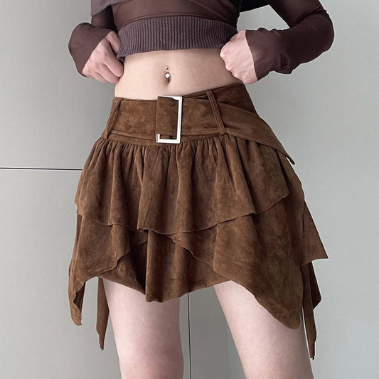 A-Linien Minirock mit Asymmetrischem Saum | Ideal für Frühling und Herbst