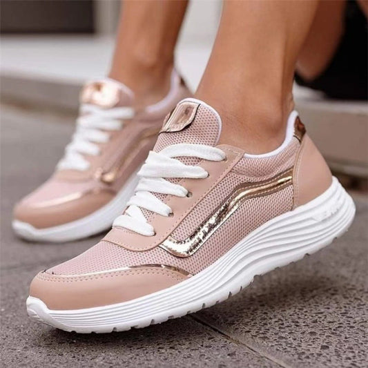 Schnürbare Low-Top-Sportschuhe mit Mesh-Futter & Gummisohle | Ideal für Alle Jahreszeiten